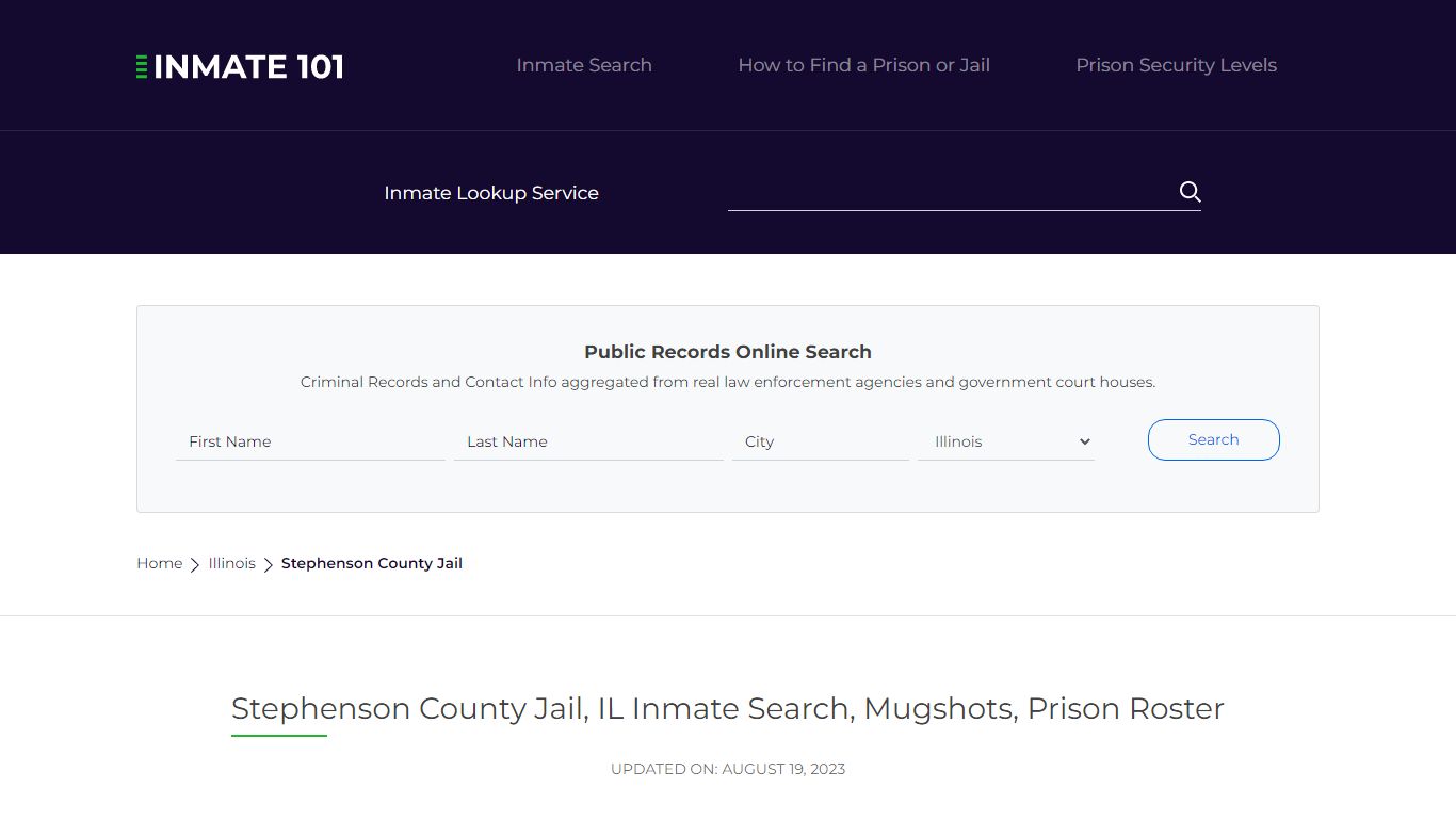 Stephenson County Jail, IL Inmate Search, Mugshots, Prison Roster
