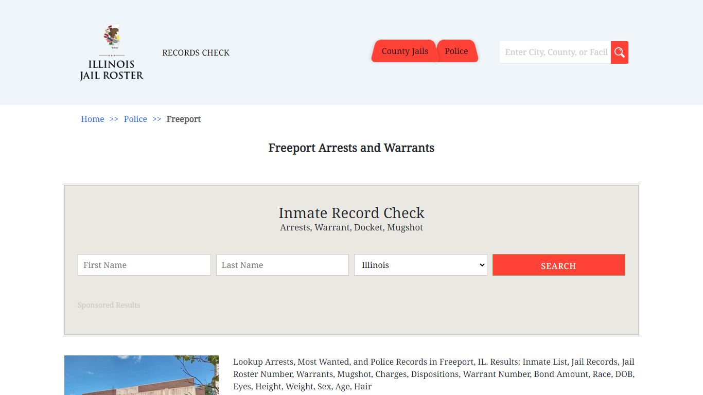 Freeport Arrests and Warrants | Jail Roster Search
